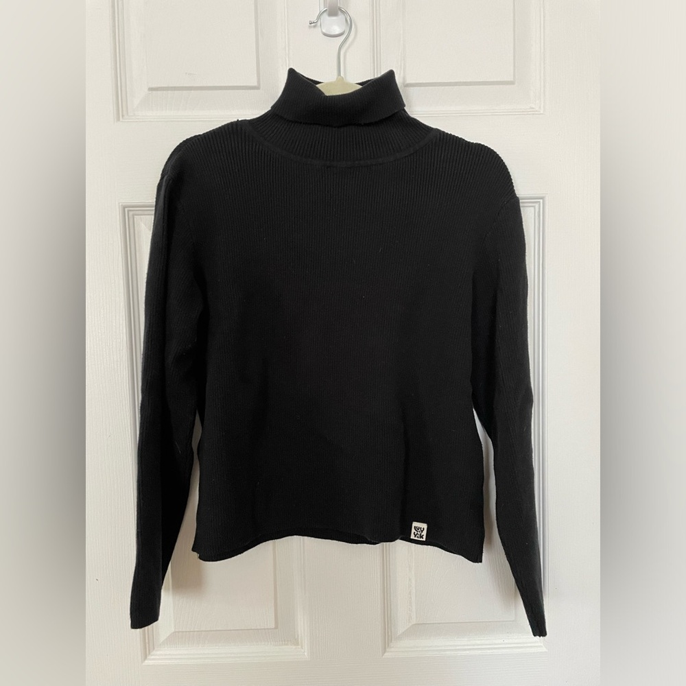 Lucy & Yak Black Roll Neck Top